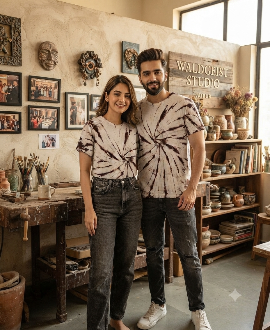 The Earthbound Root Spiral Tie-Dye Tee - Image 1