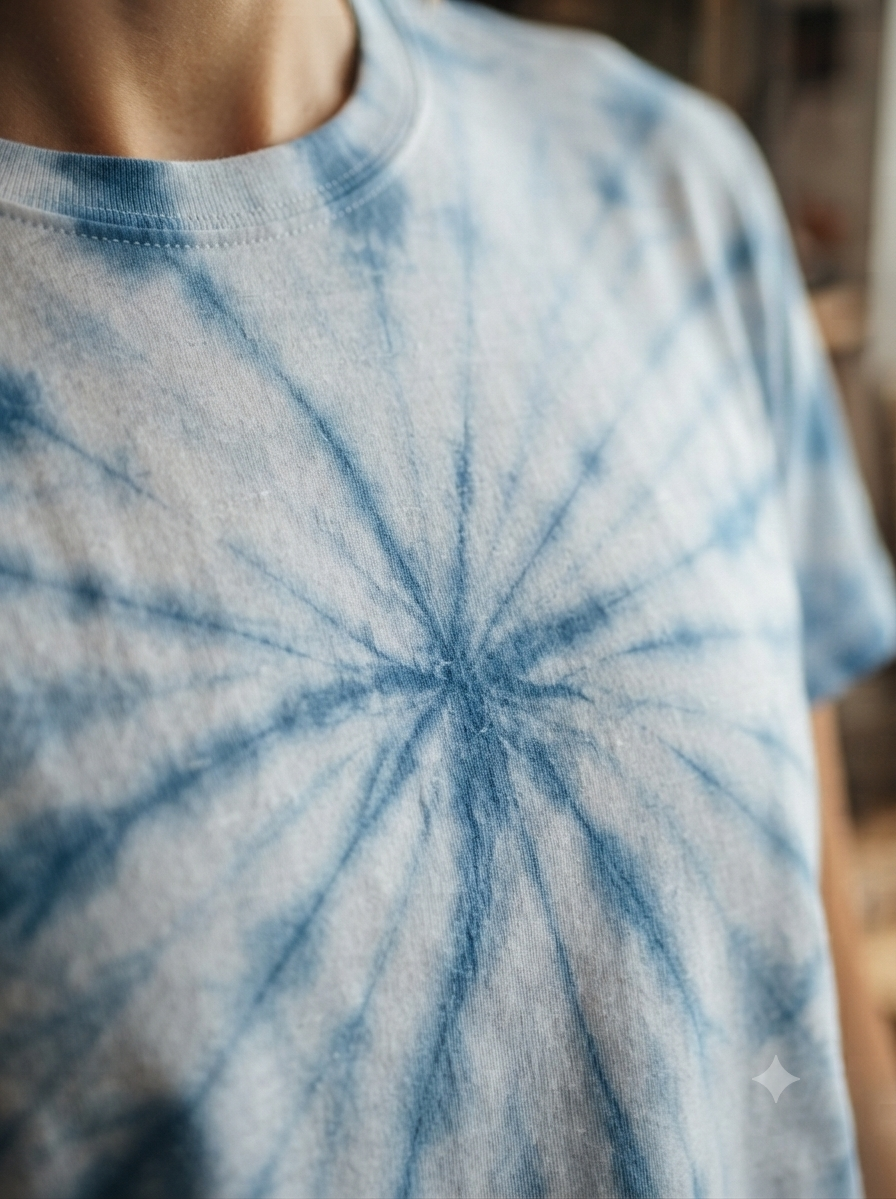 The Azure Vortex Tie-Dye Tee - Image 3