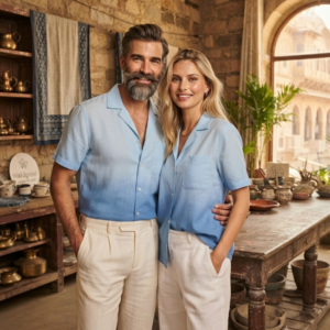 The Azure Twilight Ombré Resort Shirt