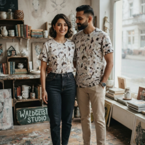 The Scattered Forest Floor Crinkle Tee