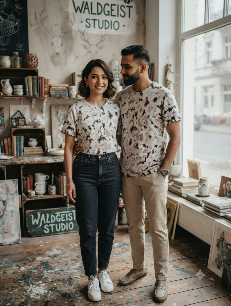The Scattered Forest Floor Crinkle Tee