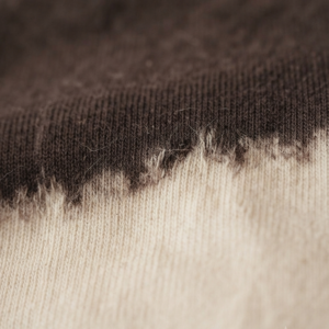 Brown Dip-Dyed Crew Neck T-Shirt - Image 2