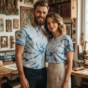 The Azure Vortex Tie-Dye Tee